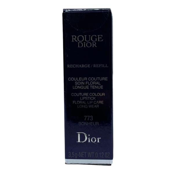 未使用 Christian Dior ディオール ルージュ ディオール 口紅 リフィル 773 ボヌール(ローズレッド系) 3.5g