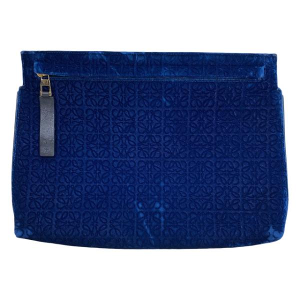 ロエベ(Loewe) Tポーチ アナグラム キャット レザー クラッチバッグ 猫 
