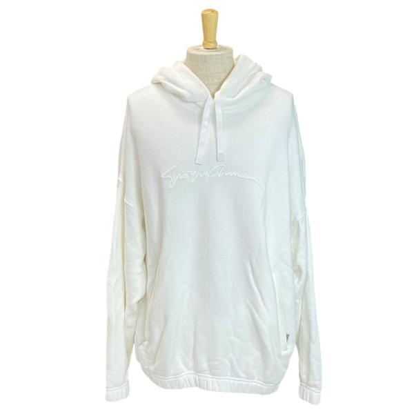 Giorgio Armani ホワイトパーカー 46サイズ
