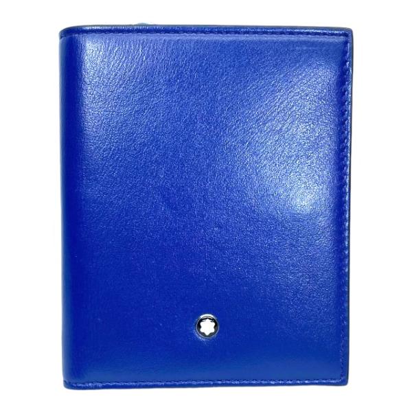 MONTBLANC モンブラン クロコ型押し 二つ折り財布 札入れ 106016 MONTBLANC モンブラン クロコダイル風 型押し 財布 ウォレット