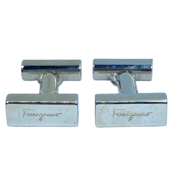 新品・未使用　Salvatore Ferragamo シルバー カフリンクス FERRAGAMO Salvatore Ferragamo フェラガモ カフリンクス カフスボタン