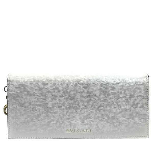 美品 BVLGARI ブルガリ レザー 二つ折り 長財布 BVLGARI ブルガリ 288231 長財布 財布 ロングウォレット 二