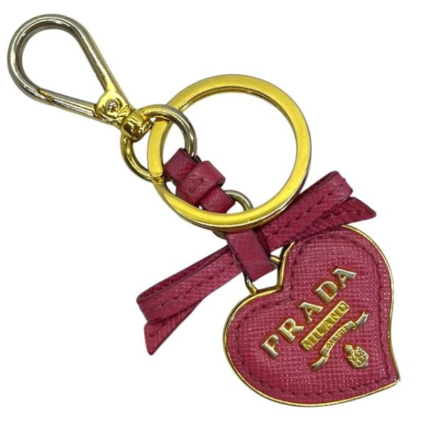 PRADA - PRADA プラダ ハート型キーホルダー バッグチャーム