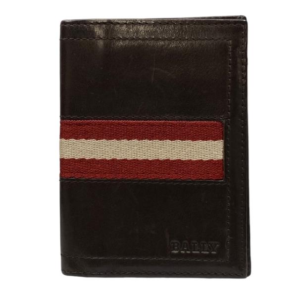 新品同様 BALLYブラックレザー 名刺入れ　箱・ギャランティーカード付 Bally 名刺入れ 「BALLY」バリー BRIGADIEREBALEE.DSH カード