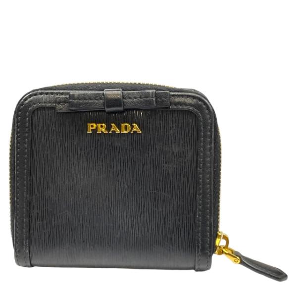 【美品】 プラダ PRADA コンパクトウォレット　二つ折り 財布 1ML522 econext_1107-a2689y-o105c