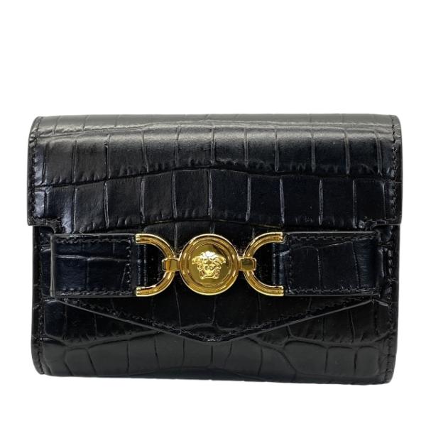 VERSACE ヴェルサーチ 財布 三つ折り折りメデューサ 正規品】 VERSACE ヴェルサーチェ メデューサ 三つ折り財布