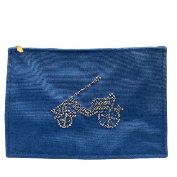 HERMES エルメス プティ・デュック コットン デザイン ポーチ