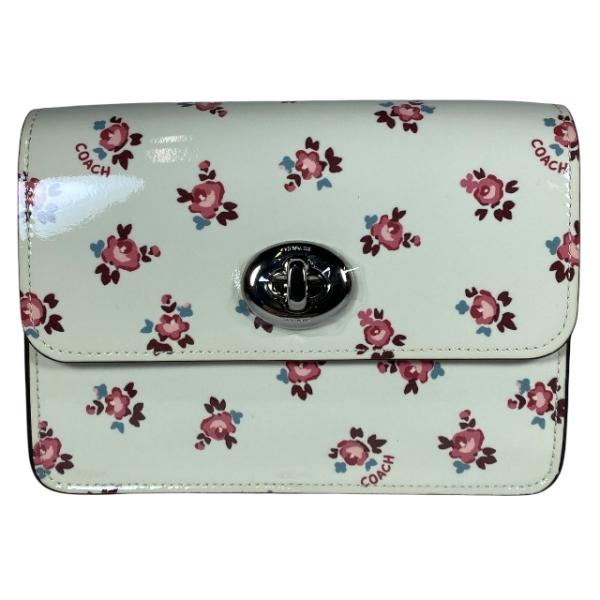 COACH コーチ 28184 フラワーモチーフ チェーンショルダーバッグ