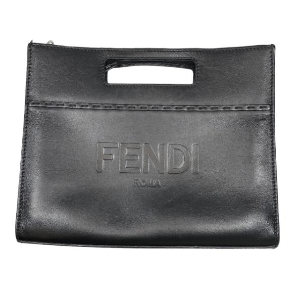 FENDI フェンディミニバッグ　ハンドバッグ　ポーチ　ブラック　黒 FENDI フェンディ 7VA547 バッグ ショッパー スモール
