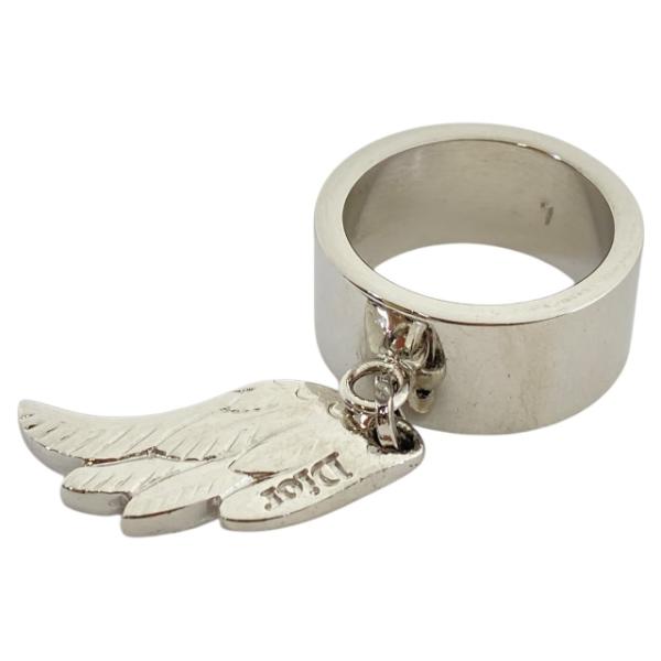 極美品‼️ Christian Dior 指輪　ライトストーン　ロゴチャーム Christian Dior（クリスチャン・ディオール） ディオール リング 指輪