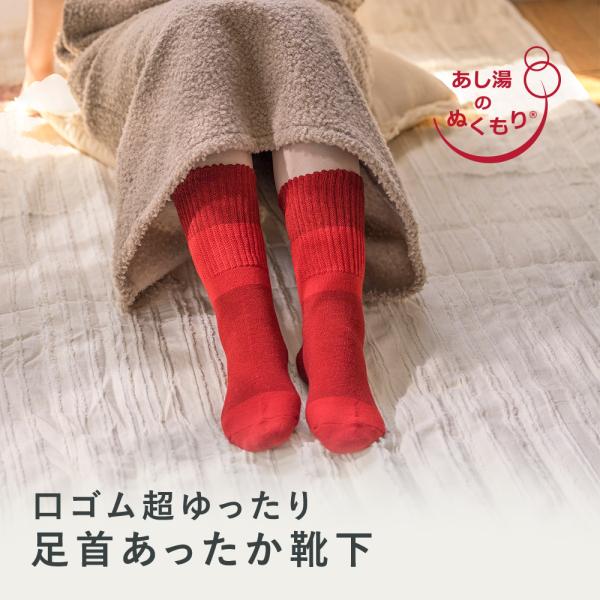 靴下 くつ下 メンズ レディース 口ゴム超ゆったり足首あったか靴下（おやすみ兼用） 西垣靴下 エコノレッグ