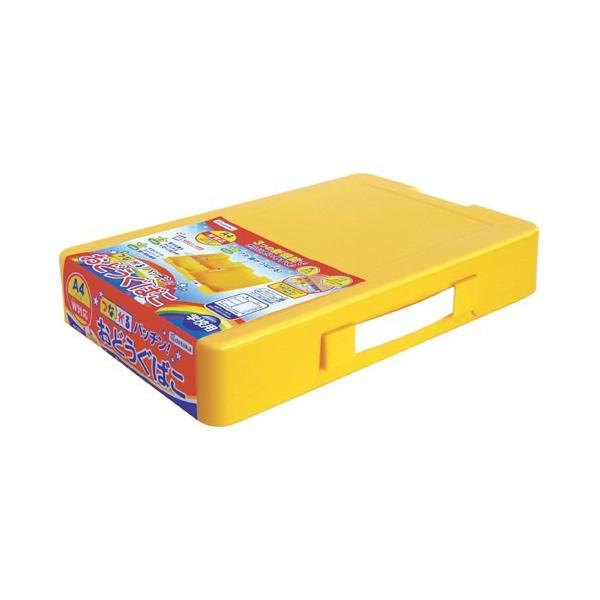他サイト： デビカ　つながるパッチン!おどうぐばこ(手さげ付)　イエロー　041442の商品画像