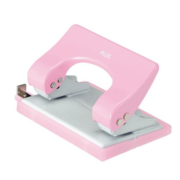 他サイト： プラス(PLUS) 2穴パンチ フォース 1/2　Sサイズ（ブリスターパック入り） ピンク PU-816AB 30-647の商品画像