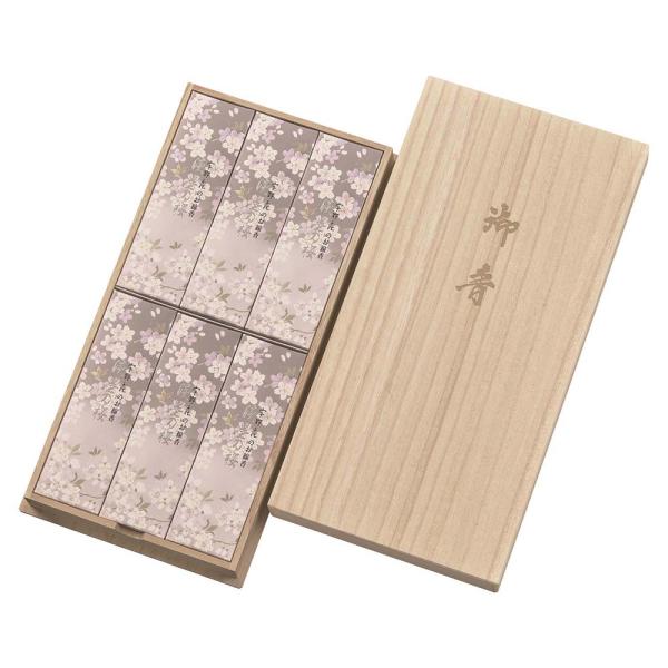 日本香堂 新・淡墨の桜 桐箱6箱入 37102 線香 お線香 : イーコンビ