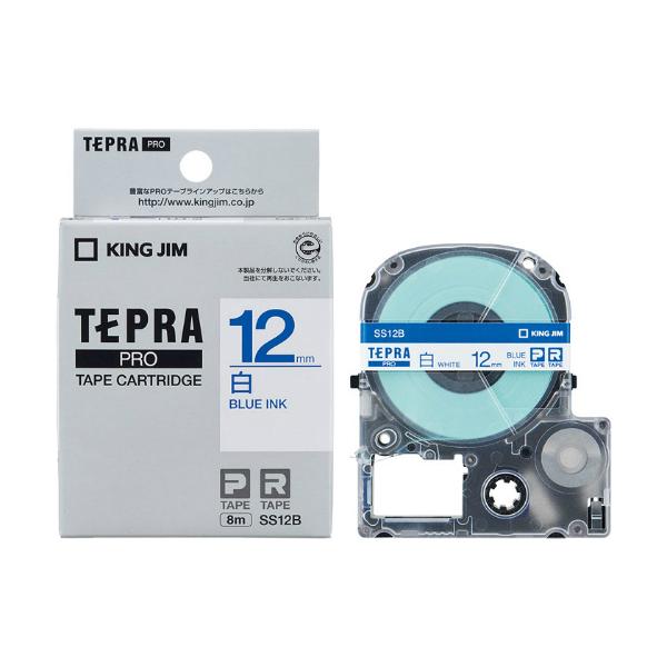 �L���O�W����KING JIM���e�v���uPRO�v�e�[�v�J�[�g���b�W �����x���@���� SS12B�@12mm���@8m