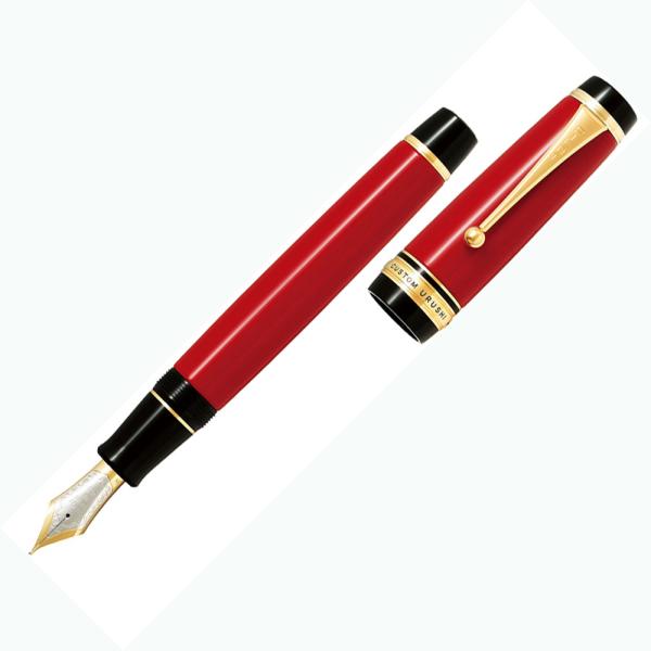 PILOT パイロット 万年筆 カスタム URUSHI 朱 中細字 m.jpg