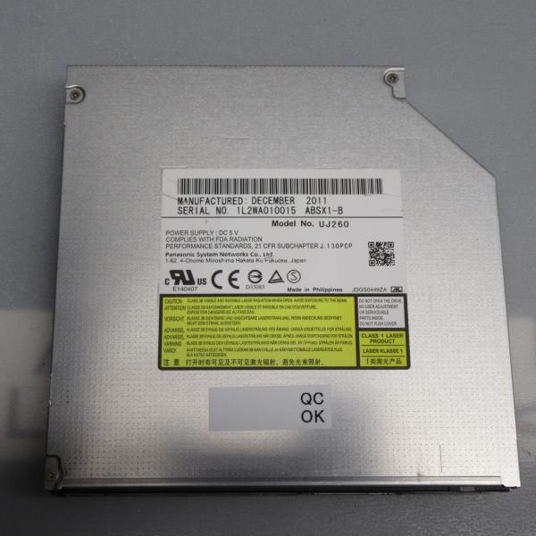 ノートPCに組み込まれていたものです。動作確認を致しました。クリックポストにてお届けです。使用傷がございます。ベゼルは付属いたしません。お手持ちの物をご用意下さい。一般的なGBAS規格対応です。ない場合は汎用品が安価で販売されております。P...