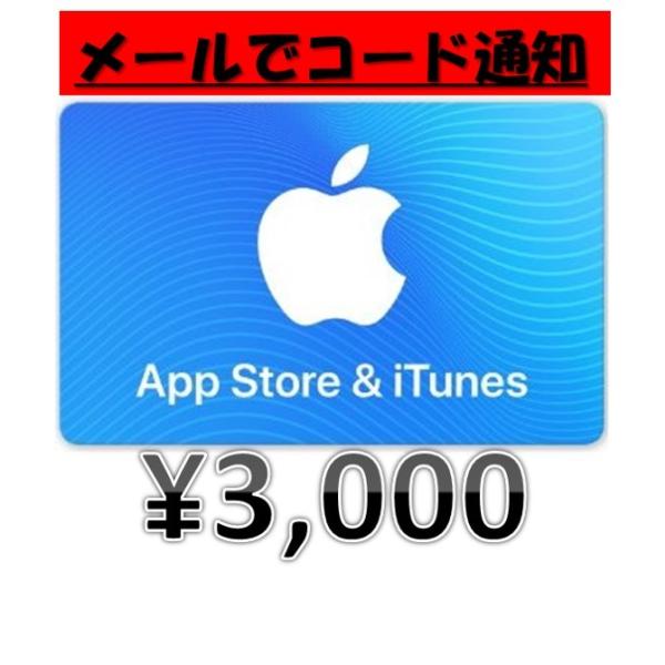 土日祝でも２４時間以内にメールで通知 Itunesカード３０００円分 Itunes 3000 Ecoplanet横浜本店 通販 Yahoo ショッピング