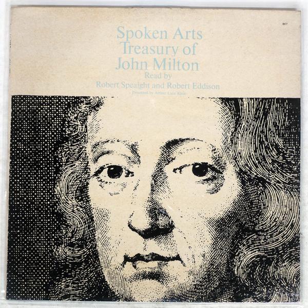 US盤 ROBERT SPEAIGHT, ROBERT EDDISON/TREASURY OF JOHN MILTON/SPOKEN ARTS SA867 LP