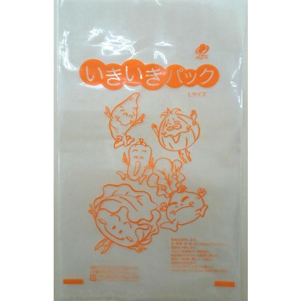 商品名食品鮮度保持袋 いきいきパックLサイズ／寸法 容量：10kg（重量表示はお米を入れたときの重量です）　サイズ：56cm×34cm素材／材質原料樹脂：ポリエチレン色：透明ご注意事項汚れた場合は、水で洗い、天日干しすることによって効果は持...