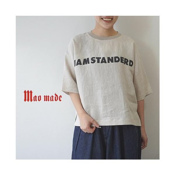 mao made マオメイド Tシャツ ブラウス シャツ ロゴ プリント