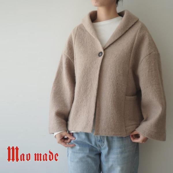mao made（マオメイド） ジャケット ショート コート ショールカラー