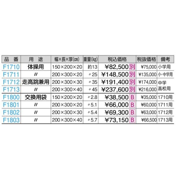F1800 Ｆ１７１０用交換袋　　１５０ｘ２００ｘ２０ 規格：重量（kg）：2.8