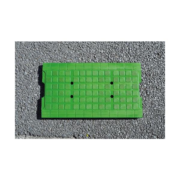 RT-F310524 ゴム製側溝蓋 ソフトカバー 緑色（みぞ幅240mm用）