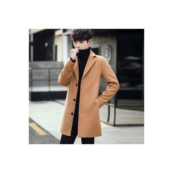 チェスターコート ロングコート ロングジャケット コート メンズ ビジネス アウター ボタン 細身 スリム 暖かい 秋冬 無地 柄 大きいサイズ 2 Ec Ecshop 通販 Yahoo ショッピング