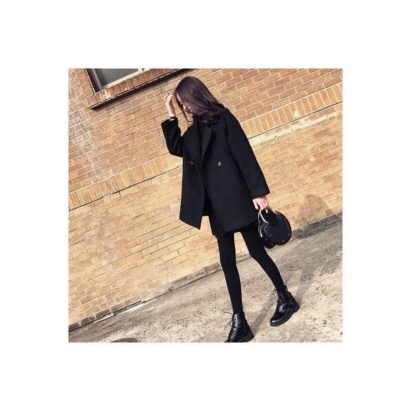 ピーコート レディース チェスターコート テーラードコート ショート丈 アウター 秋冬 体型カバー 高見え ブラック 通勤 通学 Ec Ecshop 通販 Yahoo ショッピング