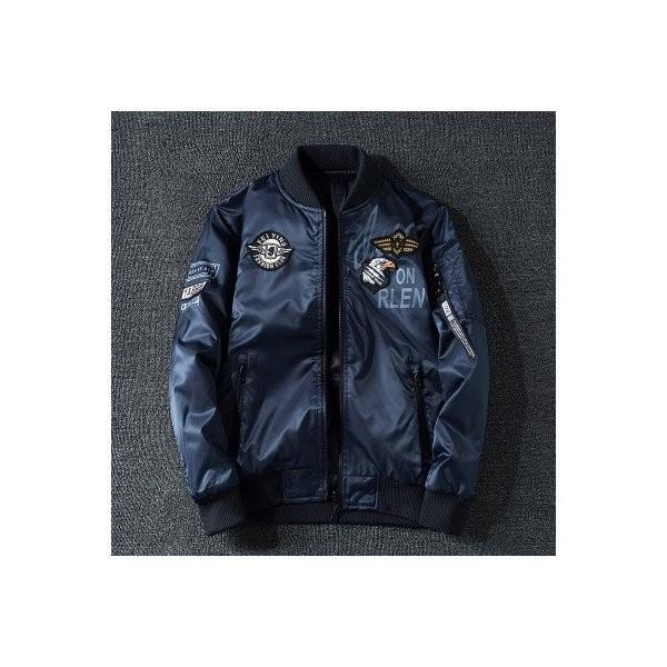 ジャケット メンズ ミリタリージャケット フライトジャケット Ma 1パーカー ジャンパー スタジャン アウター ワッペン付き ブルゾン Ec Ecshop 通販 Yahoo ショッピング