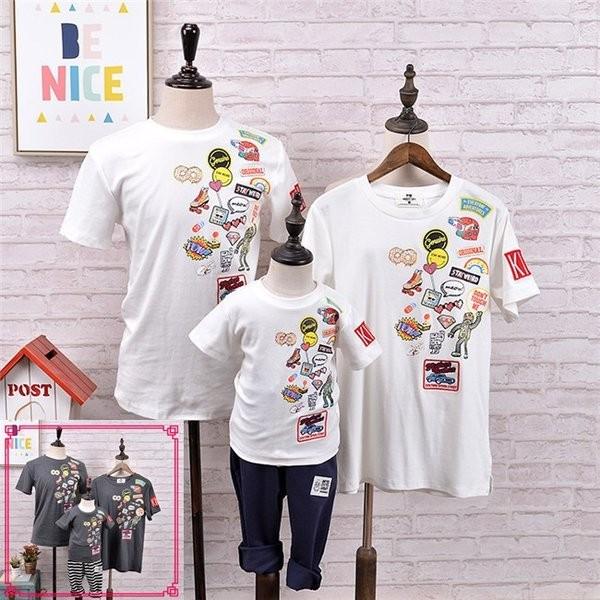 親子お揃い Tシャツ レディース おそろい 親子ペア 親子ペアルック 誕生日 ギフト Ec3907 Ecshop 通販 Yahoo ショッピング