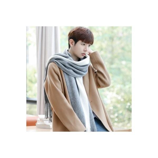 マフラー メンズ ストール 首巻き 襟巻き ネックウォーマー 暖か 冬 ストライプ 学生 シンプル ニット 厚手 防寒 通学 通勤 ファッション Ec8779 Ecshop 通販 Yahoo ショッピング