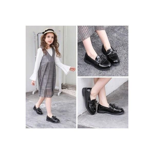 子供靴 学生靴 ローファー 女の子 カジュアル フリンジ 革靴 フォーマル キッズ スリッポン ジュニア スクールシューズ 歩きやすい 通学 入学 Ec9610 Ecshop 通販 Yahoo ショッピング