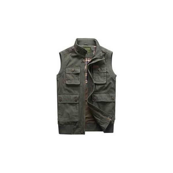 ベスト メンズ マルチポケット フィッシングベスト カジュアル カメラマンベスト スタンドカラー アウトドア ノースリーブ 無地 トップス アウター Ec9668 Ecshop 通販 Yahoo ショッピング