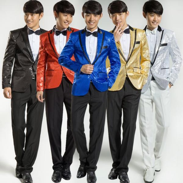 ダンス衣装 ヒップホップ ジャズ衣装 大人ダンスウェア 司会者 写真撮影 クリスマス ステージ 演出服 派手 カラオケ 5色 メンズ スパンコール 上下セット Buyee Buyee 日本の通販商品 オークションの代理入札 代理購入