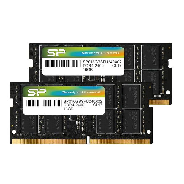シリコンパワー ノートPC用メモリDDR4-2400(PC4-19200) 16GB×2枚