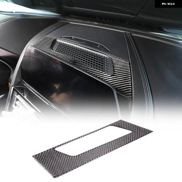 並行輸入品 BMW 8シリーズ G14 G15 G16 2019-2023 ソフトカーボン カー ダッシュボード スピーカー フレーム カバー ステッカー トリ