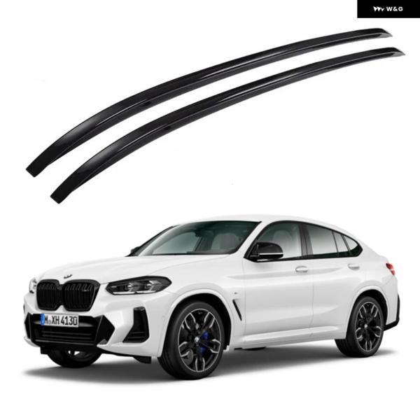 並行輸入品 ルーフラック BMW X4 G02 2019-2025 レールバー ラゲッジ キャリア バー トップクロスバーラック レール ボックス