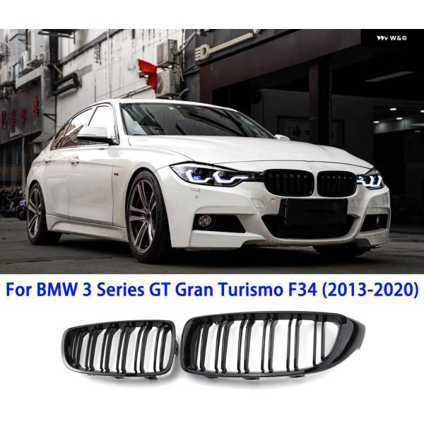 並行輸入品 F34 グリル フロントキドニー デュアルスラット グリル BMW 3シリーズ GT グランツーリスモ F34 2013-2020用