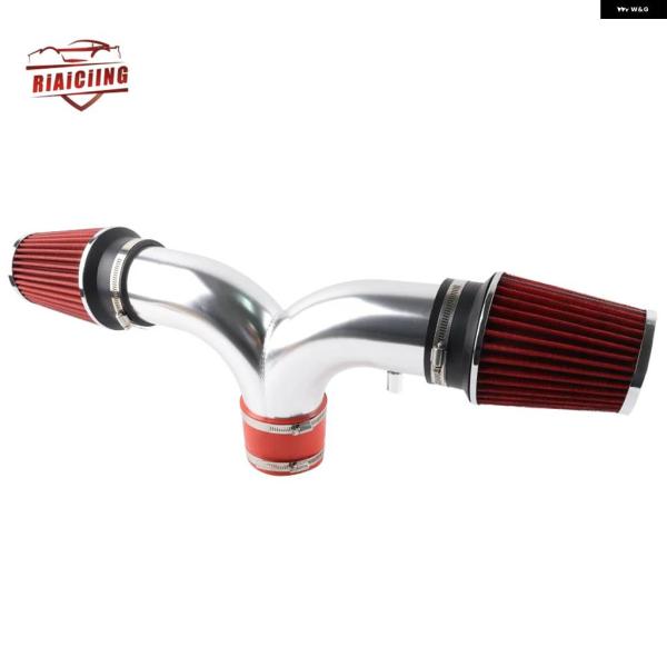 並行輸入品 フロントツインエアインテークキット コーティングレッド 2001-2004 シボレー コルベット C5 5.7L V8 エンジン パー