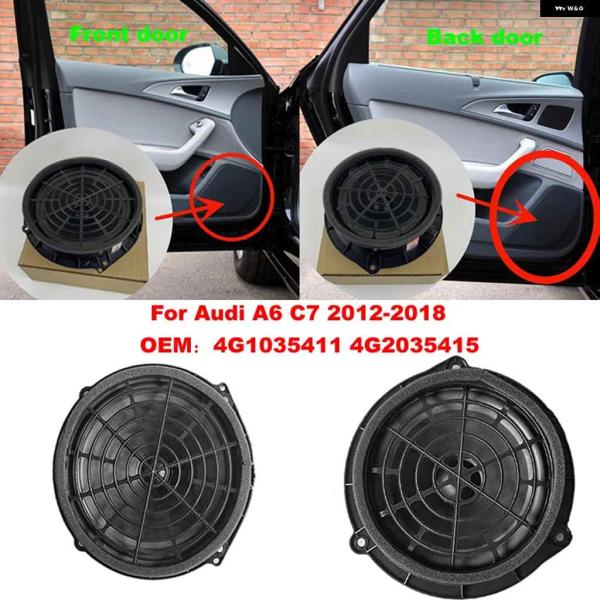 並行輸入品4G1035411 4G2035415 車用 フロントリア ドア スピーカー ツイーター ミドルベースホーン アクセサリー アウディ A6 C7 20