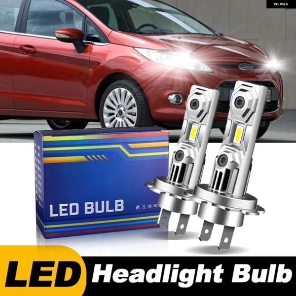 並行輸入品 フォード フィエスタ MK7 2008-2017 ハイパワー H7 LED ヘッドライト 高ロービームライト CANBUS H18 電球 H1 60