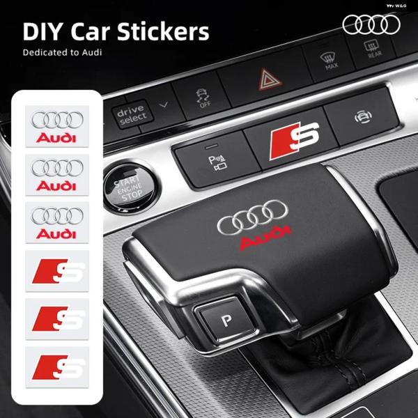 並行輸入品 アウディ インテリア バッジ ステッカー 装飾 スタイリング TT Q3 Q5 Q7 Q8 B5 B6 B7 B8 B9 8P 8V 8L A3 A4 A5 A6 A7 A8 R8