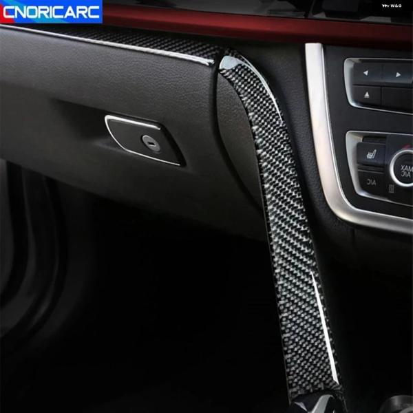 並行輸入品 BMW F30 F32 F34 カーボン カーコパイロット パネル 装飾 カバー トリム グローブ ボックス スイッチ フレーム ステッカー 3GT インテリア