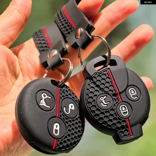 並行輸入品 メルセデス ベンツ スマートキーフォブケース キー チェーン スプライト 1 3 フォーツー 451 シティ クーペ カブリオ フォーフォー クロス