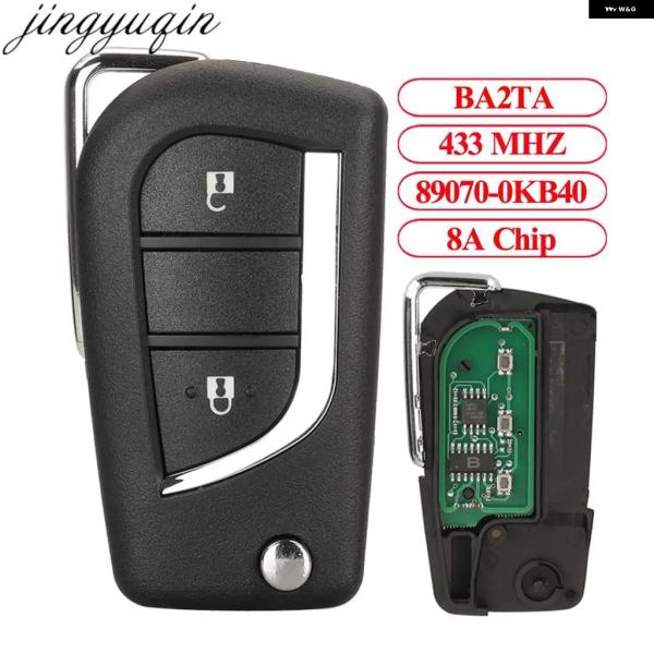 並行輸入品 トヨタ 2BTNS リモートカーキーアラーム 8Aチップ ハイラックス 2019 2020 ヤリス クロス 433MHZ 2015-2018 201