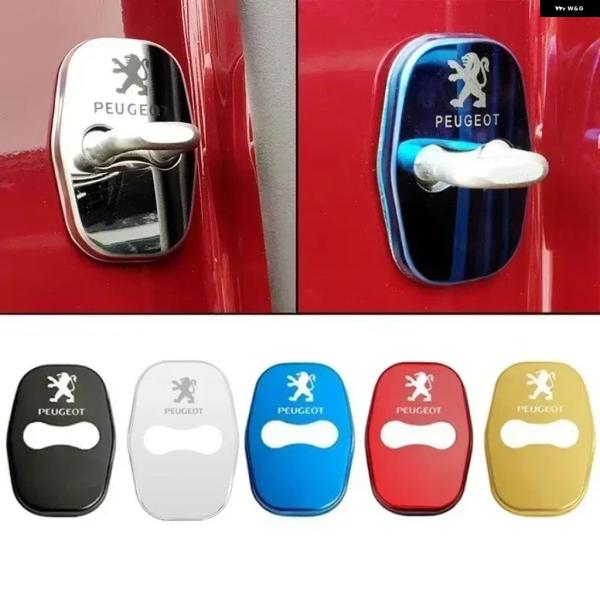 並行輸入品 プジョー 301 308 308S 408 508 508L 2008 3008 4008 5008 207CC 308CC ドアロックケース プロテクター カバー 4個セット