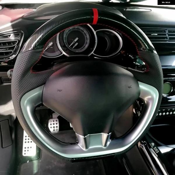 並行輸入品 シトロエン DS3 2011用編み込み ステアリングホイール カバー スタイリング インテリア