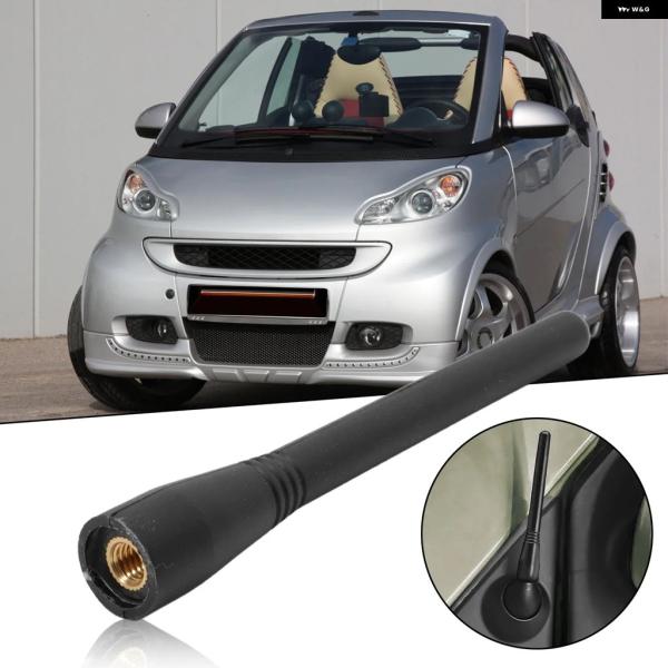 並行輸入品 車載用10CM長アンテナルーフアンテナ ラジオ アダプター スマートフォーツー451 450 FM/AM M6ロッドアンテナルーフアンテナ アンテナ